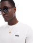 Barbour International tipped logo t-shirt in white