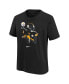 ფოტო #3 პროდუქტის Big Boys Kenny Pickett Black Pittsburgh Steelers Local Player Name and Number T-shirt