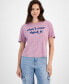 ფოტო #1 პროდუქტის Juniors' Don't Overthink It Graphic T-Shirt