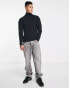 Jack & Jones roll neck jumper in black