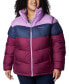 Plus Size Puffect Colorblocked Jacket