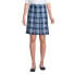 ფოტო #1 პროდუქტის Women's School Uniform Plaid Box Pleat Skirt Top of the Knee