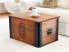 Truhe "Coffee Works" massiv Holz Vintage