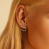Silver single earring with cubic zirconia S Cubica RZCU45