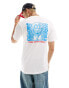 Vans long shot back print t-shirt in white