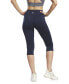 ფოტო #2 პროდუქტის Women's Workout Ready Basic Crossover Waist Capri Leggings