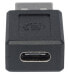 Фото #3 товара Manhattan USB-C to USB-A Adapter - Female to Male - 480 Mbps (USB 2.0) - Hi-Speed USB - Black - Lifetime Warranty - Polybag - USB A - USB C - Black