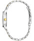 ფოტო #2 პროდუქტის Eco-Drive Women's Classic Two-Tone Stainless Steel Bracelet Watch 31mm