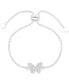 Фото #1 товара Pavé Butterfly Slider Bracelet