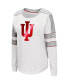 ფოტო #2 პროდუქტის Women's White Indiana Hoosiers Trey Dolman Long Sleeve T-shirt