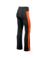 Women's Black Cincinnati Bengals Studio Fitted Flared Leggings