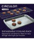 Фото #4 товара Bakeware 11" x 17" Baking Sheet Pan & Expandable Cooling Rack 3-Pc. Set