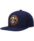 Фото #1 товара Men's Navy Denver Nuggets Ground 2.0 Snapback Hat