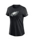 Women's Black Philadelphia Eagles Primary Logo T-Shirt Черный, L - фото #3