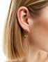 Фото #4 товара Lost Souls stainless steel oval hoops in gold