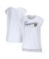 Фото #4 товара Women's White Chicago Cubs Greetings From T-shirt