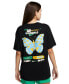 ფოტო #2 პროდუქტის Women's Sportswear Graphic Boyfriend Crewneck T-Shirt