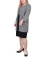 ფოტო #2 პროდუქტის Plus Size 2 Piece Jacket and Dress Set