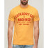 SUPERDRY Workwear Flock Graphic short sleeve T-shirt Amber Yellow Marl, L - фото #2