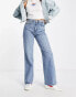 Фото #4 товара Stradivarius 90s dad jeans in vintage blue