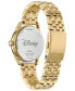 ფოტო #3 პროდუქტის Eco-Drive Women's Mickey Mouse Gold-Tone Stainless Steel Bracelet Watch 36mm