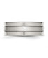 ფოტო #2 პროდუქტის Stainless Steel Polished Satin Center 8mm Grooved Band Ring