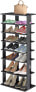 Фото #2 товара Обувница costway 7-этажная с черными полками