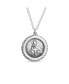 ფოტო #1 პროდუქტის Unisex Religious Medal Medallion Jesus Pendant Necklace for Women and Men - .925 Sterling Silver
