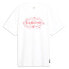 Фото #1 товара Puma Hoops X Lf Logo Crew Neck Short Sleeve T-Shirt Mens White Casual Tops 62777