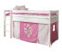 Hochbett mit Vorhang Horse Pink