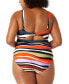 Anne Cole 299864 Women's Plus Size Printed Bra-Back One-Piece Swimsuit 18W
