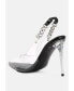 ფოტო #2 პროდუქტის Women's Goddess Metallic Stiletto Heel Slingback Sandals