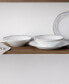 Satin Flourish 4 Piece Soup Bowl Set, Service for 4