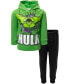 ფოტო #1 პროდუქტის Toddler Boys Avengers Captain America Black Panther Hulk Hoodie and Pants Outfit Set to