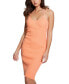 Women's Sleeveless Rings Gina Ribbed Dress ORANGE ZING MULTI, S - фото #1