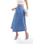 Фото #9 товара Nobody's Child Latimer wrap denim skirt co-ord in blue