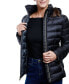 Фото #4 товара Women's Hooded Packable Down Shine Puffer Coat, Created for Macy's