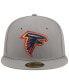 ფოტო #2 პროდუქტის Men's Gray Atlanta Falcons Color Pack 59FIFTY Fitted Hat