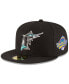 Фото #1 товара Men's Black Florida Marlins 1997 World Series Wool 59FIFTY Fitted Hat