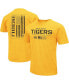 Фото #1 товара Men's Gold Missouri Tigers OHT Military-Inspired Appreciation Flag 2.0 T-shirt