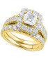 Фото #1 товара Certified Diamond Princess Bridal Set (4 ct. t.w.) in 18k White, Yellow or Rose Gold