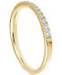 ფოტო #2 პროდუქტის Diamond Pavé Pinched Band (1/4 ct. t.w.) in 14k White or Yellow Gold