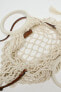 Macramé shopper bag