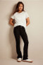 Фото #2 товара Bootcut Leg Twill trousers