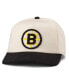 Фото #1 товара Men's Cream, Black Boston Bruins Burnett Adjustable Hat