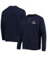ფოტო #5 პროდუქტის Men's Navy Chicago Bears Logo Maverick Thermal Henley Long Sleeve T-shirt