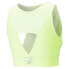 Фото #2 товара Puma Forever Luxe V Neck Powermesh Sports Bra Womens Yellow Casual 52313338