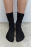 Фото #1 товара Высокие носки в рубчик ZARA