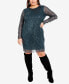 Фото #1 товара Plus Size Nouveau Nights Shift Mini Dress