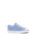 Фото #2 товара Wonder Nation Sneakers Toddler Boy 9 Blue Canvas Elastic Lace-Up Slip-On Shoes